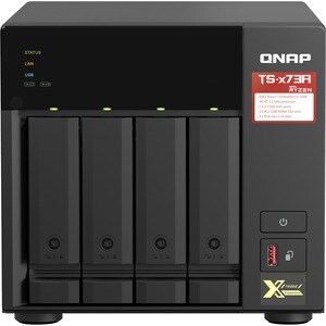 QNAP TS-473A-8G 4 x Total Bays NAS Storage System - 5 GB Flash Memory Capacity - AMD Ryzen V1500B Quad-core (4 Core) 2.20 