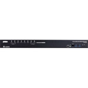 ATEN CS18216 16-Port USB 3.0 4K HDMI KVM Switch with Rack Mounting Kit - 8 Computer(s) - 1 Local User(s) - 4096 x 2160 - 1