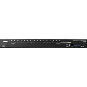 ATEN CS19216 KVM Switchbox - 16 Computer(s) - 1 Local User(s) - 4096 x 2160 - 20 x USB - 1 x HDMI - 17 x DisplayPort - Rac