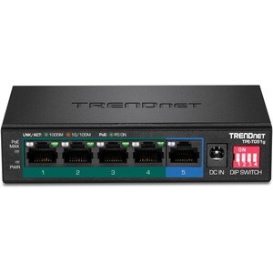 TRENDnet TPE-TG51g 5 Ports Ethernet Switch - Gigabit Ethernet - 1000Base-T - TAA Compliant - 2 Layer Supported - 64.30 W P