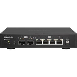 QNAP QSW-2104-2S Router - 6 Ports - 2 - 10 Gigabit Ethernet - Desktop