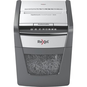 Rexel Optimum Autofeed Shredder 50x Cross Cut - Non-continuous Shredder - Cross Cut - 6 Per Pass - for shredding Paper - 4