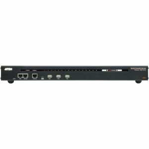 ATEN SN0116CO Device Server - Twisted Pair - 2 x Network (RJ-45) - 3 x USB - 16 x Serial Port - 10/100/1000Base-T - Gigabi