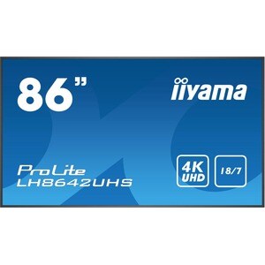 iiyama ProLite LH8642UHS-B3 218,4 cm (86 Zoll) LCD Digital-Signage-Display - Cortex A53 - 3 GB DDR4 SDRAM - 32 GB HDD - 38