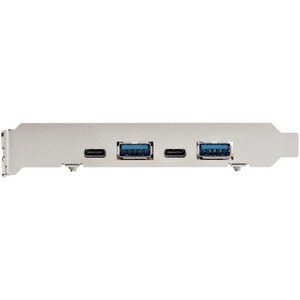 StarTech.com 4-Port USB PCIe Card, 10Gbps USB PCI Express Expansion Card with 2 Controllers, 2x USB-C & 2x USB-A ports (US