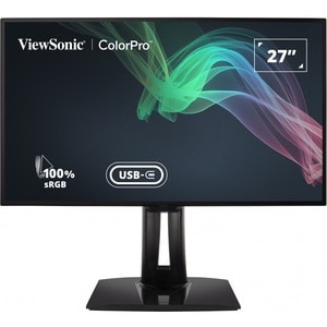 ViewSonic VP2768a-4K 27 Inch Premium IPS 4K Monitor with Advanced Ergonomics, ColorPro 100% sRGB Rec 709, 14-bit 3D LUT, E