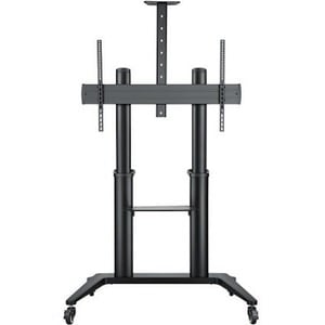 HAGOR BrackIT Display-Wagen - 140 kg Belastbarkeit - 4 Rollen - Schwarz