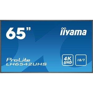 iiyama ProLite LH6542UHS-B3 165,1 cm (65 Zoll) LCD Digital-Signage-Display - MediaTek Cortex A73 - 3 GB DDR4 SDRAM - 3840 