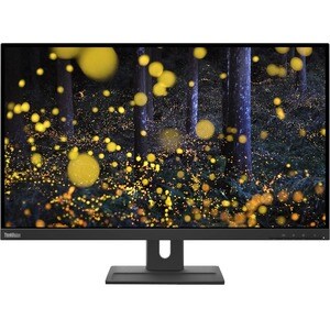 Moniteur LCD Lenovo ThinkVision E27q-20 27" Class WQHD - 16:9 - Noir corbeau - 68,6 cm (27") Viewable - Technologie IPS - 