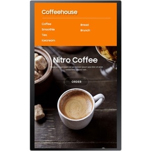 Samsung KM24A 609.60 mm LCD Digital Signage Display - Touchscreen - 1920 x 1080 - 250 cd/m² - 1080p - USB - HDMI - Serial 