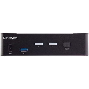 StarTech.com KVM Switchbox - TAA Compliant - 2 Computer(s) - 1 Local User(s) - 3840 x 2160 - 9 x USB - 3 x HDMI - 1U - Des