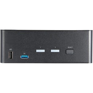 StarTech.com KVM Switchbox - TAA Compliant - 2 Computer(s) - 1 Local User(s) - 3840 x 2160 - 10 x USB - 6 x HDMI - Desktop