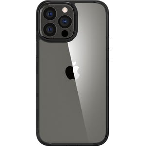 Spigen Ultra Hybrid Case for Apple iPhone 13 Pro Max Smartphone - Matte Black - Shock Absorbing, Drop Resistant - Thermopl