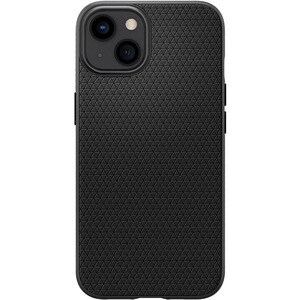 Spigen Liquid Air Case for Apple iPhone 13 Smartphone - Geometric Pattern - Matte Black - OEM - Matte - Shock Absorbing, D