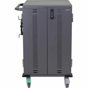 Ergotron YES36 Carrinho de carregamento - 27,22 kg Capacidade - 4 Casters - 101,60 mm Tamanho do rodízio - Madeira, Vinil,