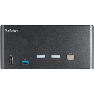 2 Port Triple Monitor DisplayPort KVM Switch Umschalter (SV231TDPU34K) - 2 Computer - 1 Lokaler Benutzer(n) - 8 x USB - 9 
