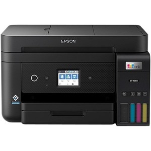 Epson EcoTank ET-4850 Inkjet Multifunction Printer-Color-Black-Copier/Fax/Scanner-4800x1200 dpi Print-Automatic Duplex Pri