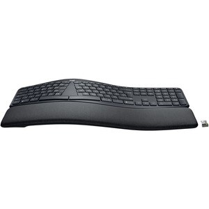 Logitech ERGO K860 Keyboard - Wireless Connectivity - USB Type A Interface - English (US) - QWERTY Layout - Graphite - Blu