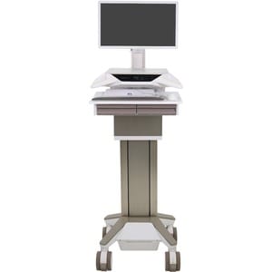 Ergotron CareFit Medical Cart - TAA Compliant - 2 Drawer - Push/Pull Handle - 17.01 kg Capacity - 4 Casters - 127 mm Caste