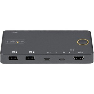 2 Port Hybrid KVM Switch HDMI + USB-A & USB-C, 4K 60Hz HDMI 2.0 Monitor - 2 Computer - 1 Lokaler Benutzer(n) - 3840 x 2160