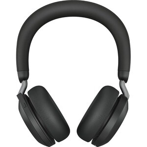 Jabra Evolve2 75 Wireless On-ear Stereo Headset - Black - Binaural - Ear-cup - 3000 cm - Bluetooth - 20 Hz to 20 kHz - MEM