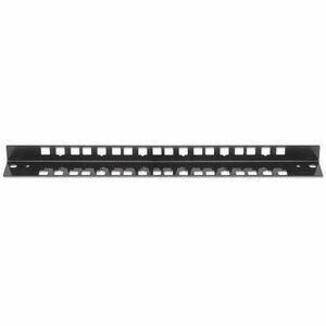 Intellinet Mounting Rail - Grey - 19" Wall Mount Rails, 6U, Black, 2-pack