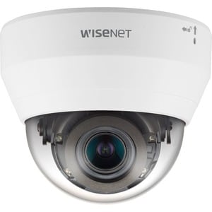 Wisenet QND-6082R1 2 Megapixel Indoor Full HD Network Camera - Color - Dome - White - 65.62 ft Infrared Night Vision - H.2