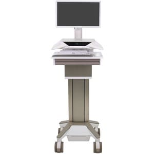 Carrello medico Ergotron CareFit - TAA Conforme - 1 Cassetto - Premi/Tira Maniglia - 17,01 kg Capacità - 4 Casters - 127 m