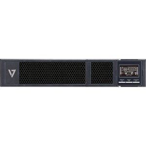 V7 UPS2URM3000DC-NC-1E Double Conversion Online UPS - 3 kVA/3 kW - 2U Rack-mountable - 3 Hour Recharge - 2.60 Minute Stand