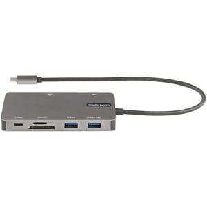 StarTech.com USB 3.1 (Gen 1) Type C Docking Station for Monitor, Tablet, Notebook - Memory Card Reader - SD - 100 W - Spac