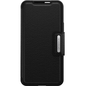 OtterBox Strada Carrying Case (Folio) Samsung Galaxy S22 Smartphone - Shadow Black - Drop Resistant - Genuine Leather Body