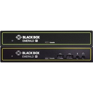 Black Box Emerald KVM Extender - 2 Computer(s) - 2 Local User(s) - 328 ft Range - Full HD - 1920 x 1080 Maximum Video Reso