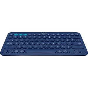 Logitech K380 键盘 - 无线 连接 - 蓝 - 蓝牙 - 3 - 10 m 首页, 后面 热键 - 计算机, 智能电话, iPad mini - PC, Mac - AAA 支持的电池尺寸