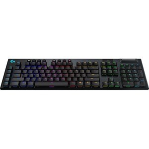 Logitech G G913 游戏键盘 - 无线 连接 - USB 接口 - RGB LED - 英文 - 黑 - 机械 按键开关 - 蓝牙 - 播放/暂停, 音量控制, 静音, G 键, 媒体中心, 音量控制 热键 - 铬操作系统 - PC