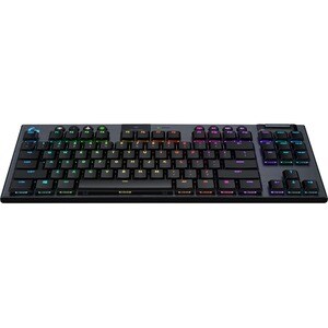Logitech G G913 TKL 游戏键盘 - 有线/无线 连接 - USB 接口 - RGB LED - 机械 按键开关 - 蓝牙 - 播放/暂停, 音量控制, 跳过, 静音 热键 - 铬操作系统 - 台式计算机 - PC, Mac