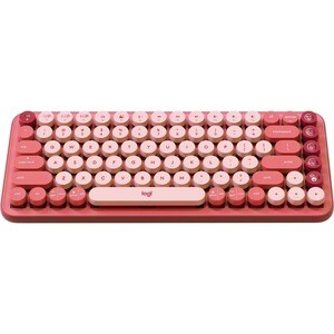 Logitech POP Keys 键盘 - 无线 连接 - 机械 按键开关 - 蓝牙 - 5.1 - 10 m - 铬操作系统 - 计算机, 平板, 智能电话, iPad - PC, Mac - AAA 支持的电池尺寸