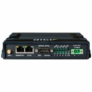 Digi IX20 Wi-Fi 5 IEEE 802.11a/b/g/n/ac 2 SIM Cellular, Ethernet Modem/Wireless Router - 4G - LTE Advanced, LTE Cat 7 - Du
