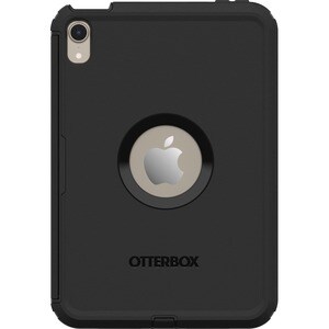 OtterBox iPad mini (6th gen) Defender Series Case - For Apple iPad mini (6th Generation) Tablet, Apple Pencil - Black - Di
