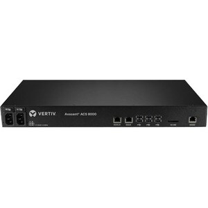 Vertiv AVOCENT ACS ACS8048MDDC-404 Servidor do dispositivo - 1 GB - DDR3 SDRAM - Cabo de par entrançado, Fibra ótica - 2 x