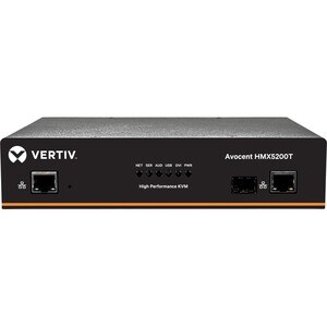 Vertiv AVOCENT HMX5200T Extensor KVM - Com fios - WUXGA - 1920 x 1200 Resolução máxima de vídeo - 1 x Rede (RJ-45) - 4 x U