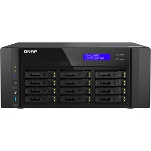 QNAP TS-h1290FX-7302P-128G 12 x Total de compartimentos Sistema de armazenamento SAN/NAS - 5 GB Flash Memory Capacity - AM