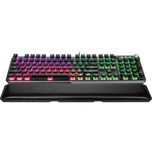 MSI Vigor GK71 Sonic Gaming Keyboard - Cable Connectivity - USB 2.0 Interface - RGB LED - 104 Key(s) - Rugged - Gaming Con