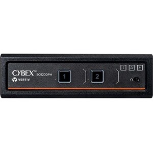 Vertiv AVOCENT Cybex SC 900 SC920DPH KVM Switchbox - TAA Compliant - 2 Computer(s) - 1 Local User(s) - 0 Remote User(s) - 