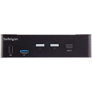 StarTech.com KVM Switch - 2 Computer(s) - 1 Local User(s) - 3840 x 2160 - 9 x USB - 3 x HDMI - 1U - Desktop - TAA Compliant