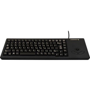 CHERRY G84-5400 Keyboard - Cable Connectivity - USB Interface - Trackball - English (US) - Black - Computer - PC, Mac, Unix