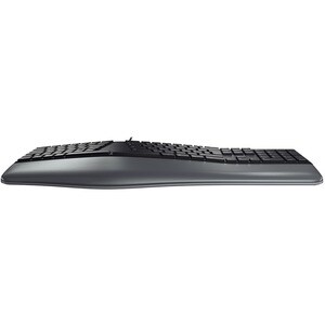 CHERRY ERGO 4500 Keyboard - Cable Connectivity - USB Interface - Spanish - QWERTY Layout - Black - 106 Key(s) - 3 Hot Key(