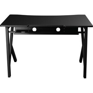AKRACING Summit Gaming Desk - Black Carbon Fiber Texture Rectangle Top - Black Base
