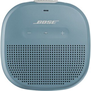 Bose SoundLink Micro Portable Bluetooth Speaker System - Google Assistant, Siri Supported - Stone Blue - Battery Rechargea