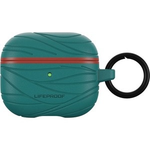 LifeProof Charging Case Apple AirPods - Down Under (Green/Orange) - Carabiner Clip