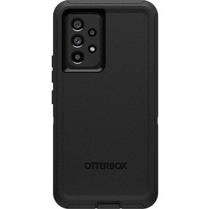 OtterBox Defender Rugged Carrying Case (Holster) Samsung Galaxy A53 5G Smartphone - Black - Dust Resistant Port, Lint Resi